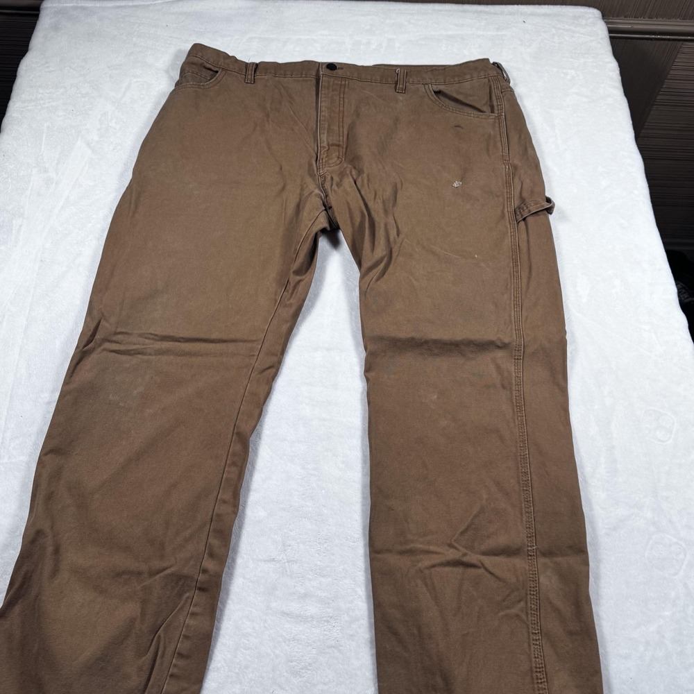 Dickies Pants‎ Mens 40x32 Brown Canvas Carpenter Workwear Utility Distressed